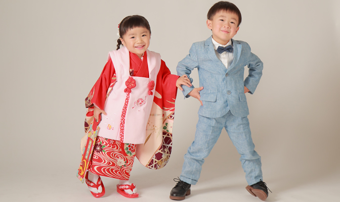 兄弟姉妹の撮影用衣裳